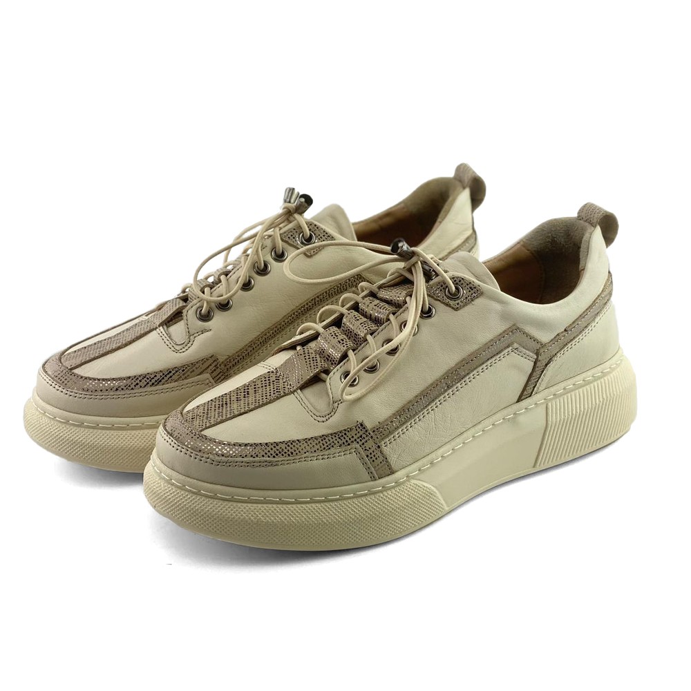 Mona Shoes Ženske patike, Kožne, Bež