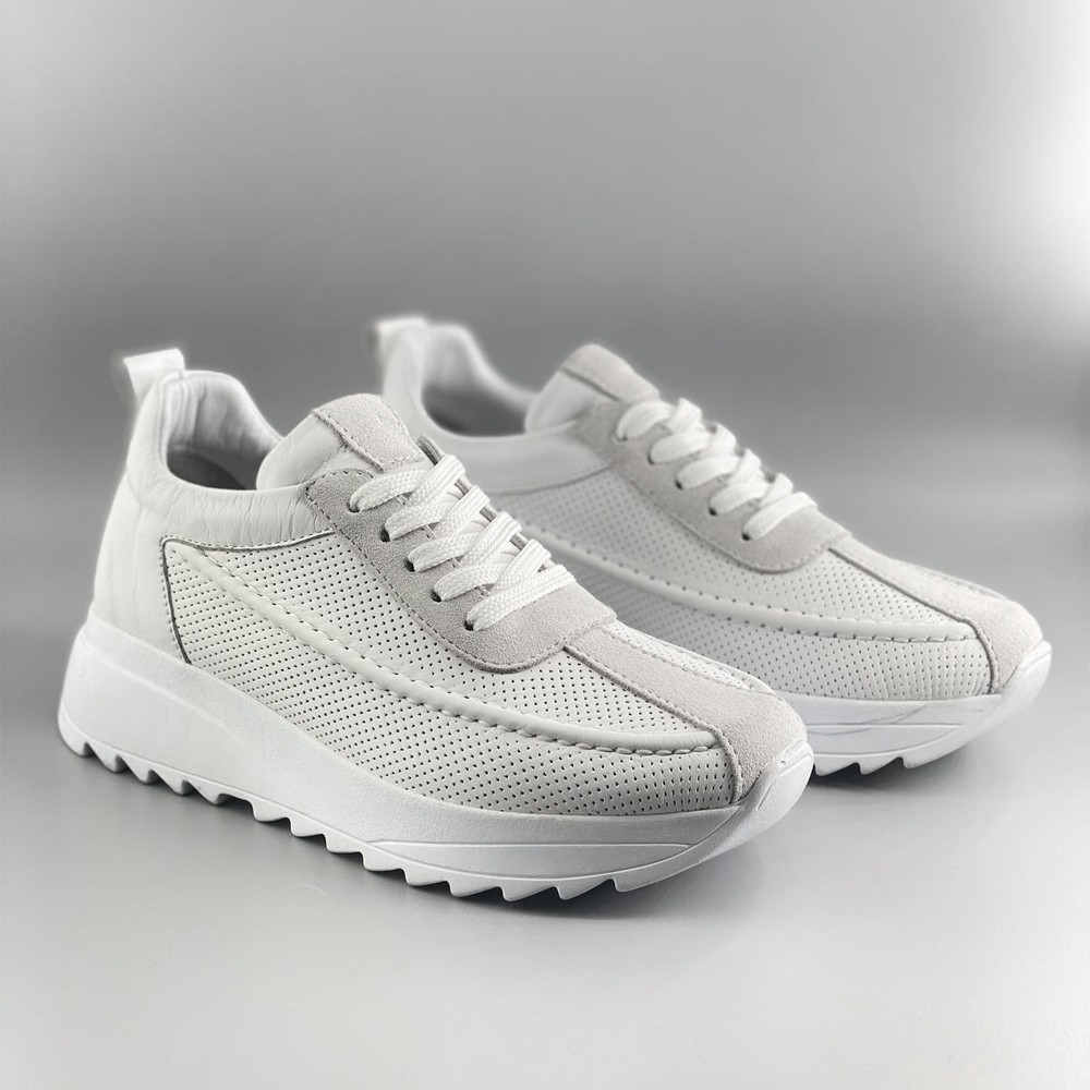 Mona Shoes Ženske patike, Kožne, Bele