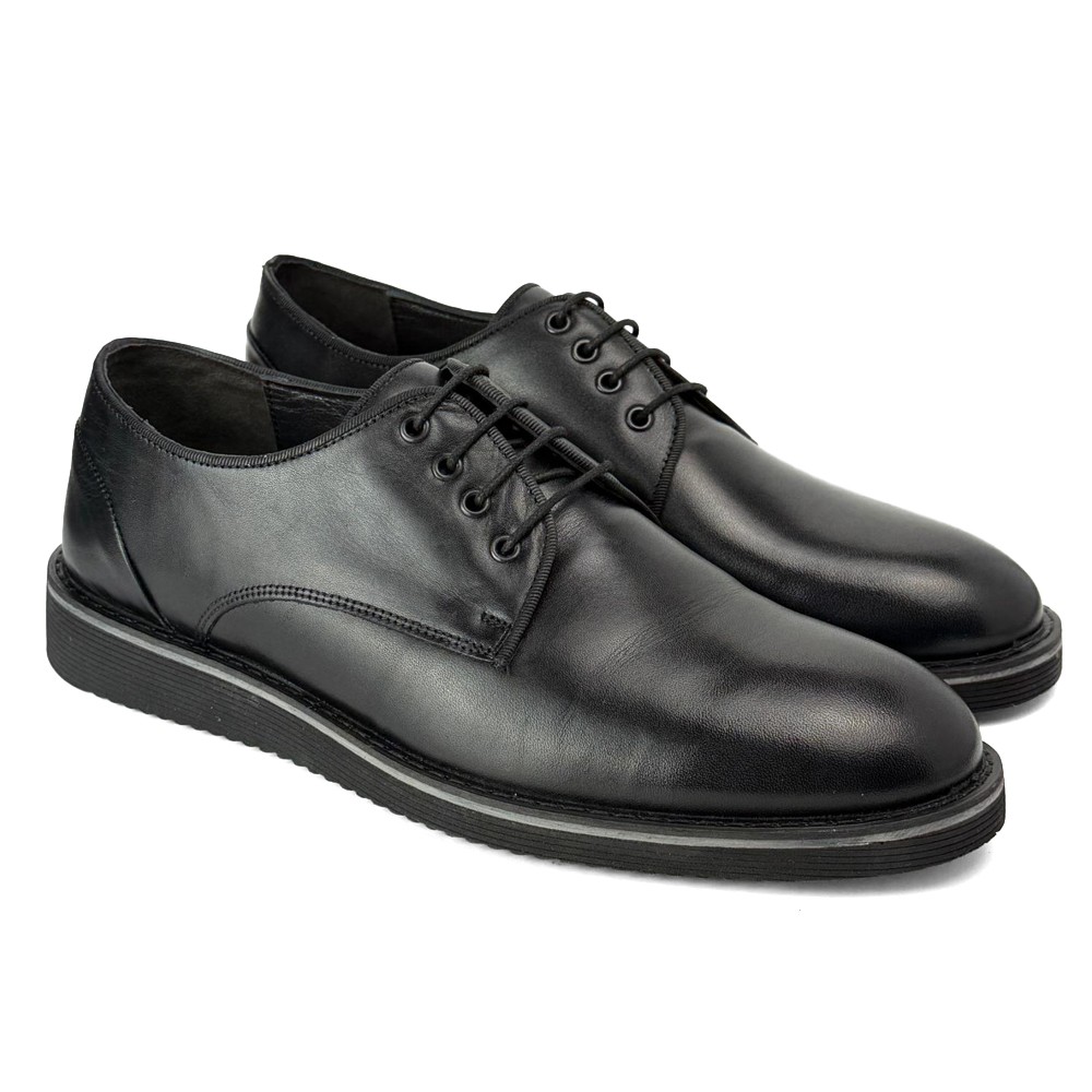 Mona Footwear Muške kožne cipele, Crne