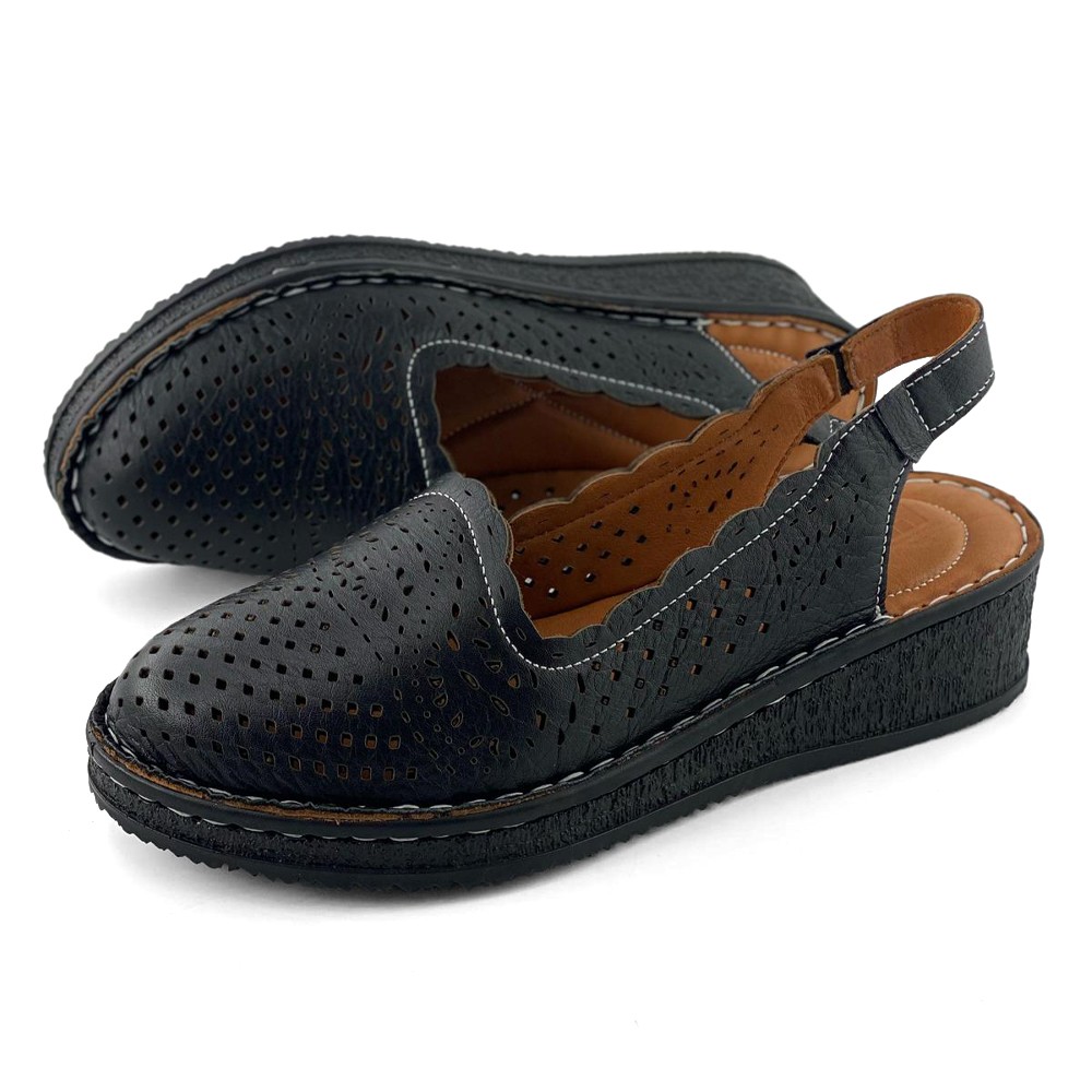 Mona Shoes Ženske cipele, Kožne, Crne