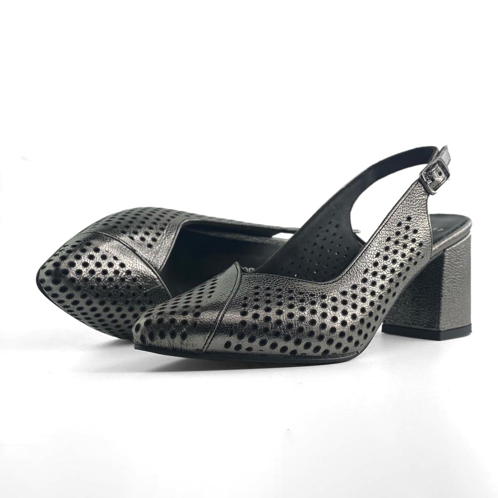 Mona Shoes Ženske cipele, Kožne, Tamnosive