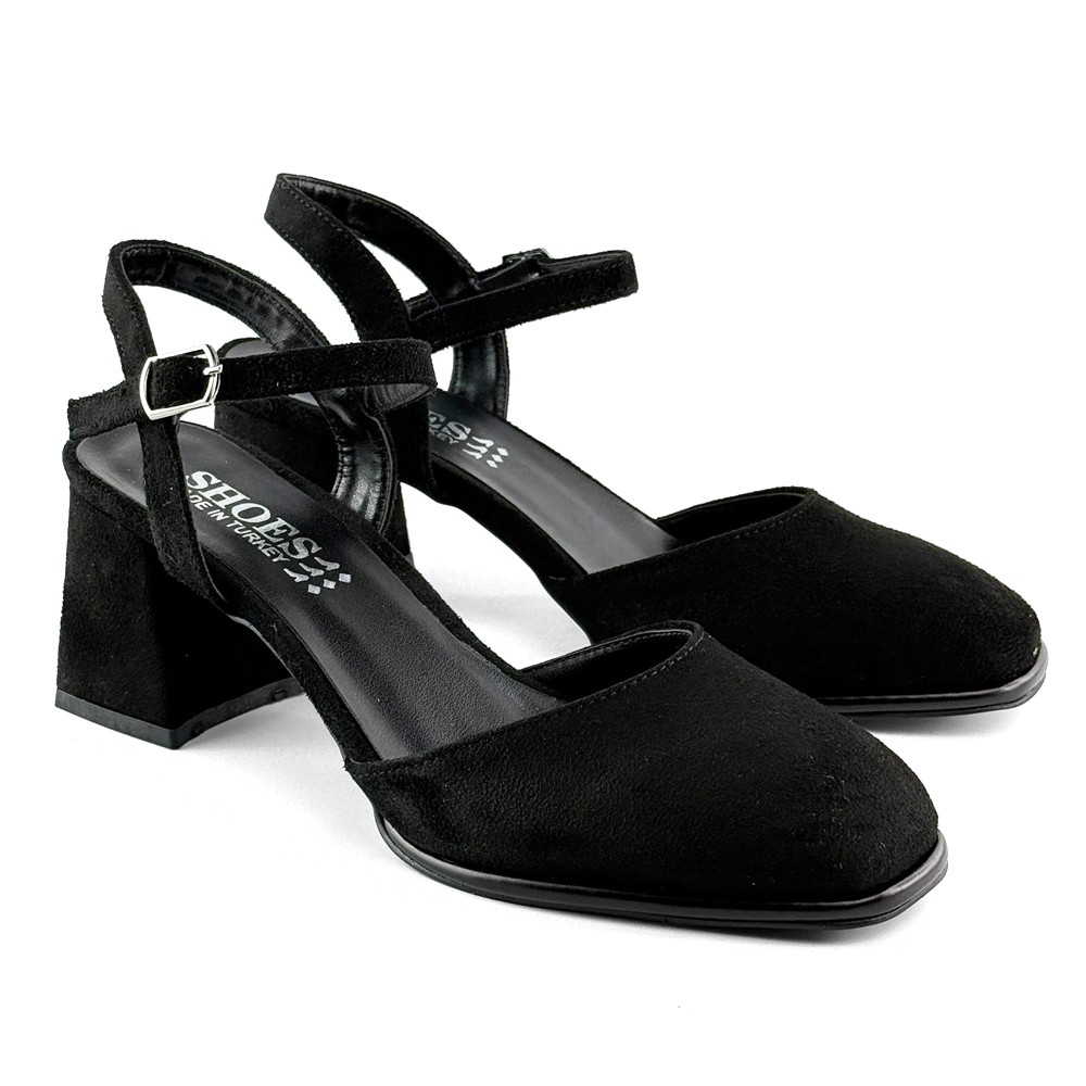 Mona shoes Ženske sandale na štiklu, Crne