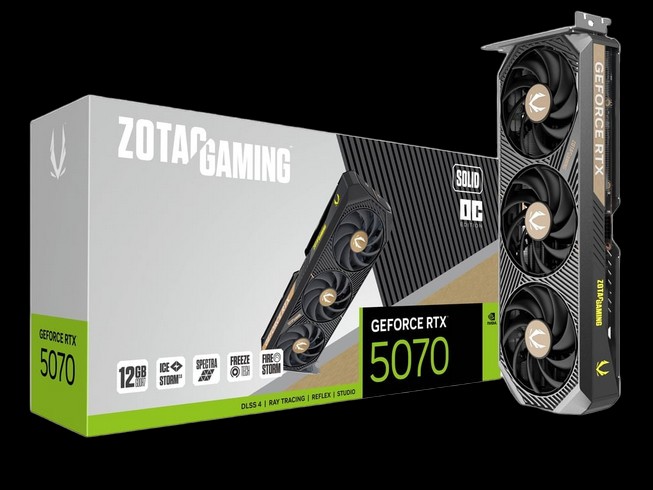 Grafička kartica Zotac Gaming Solid OC GeForce RTX 5070 12GB GDDR7 3xDP/HDMI