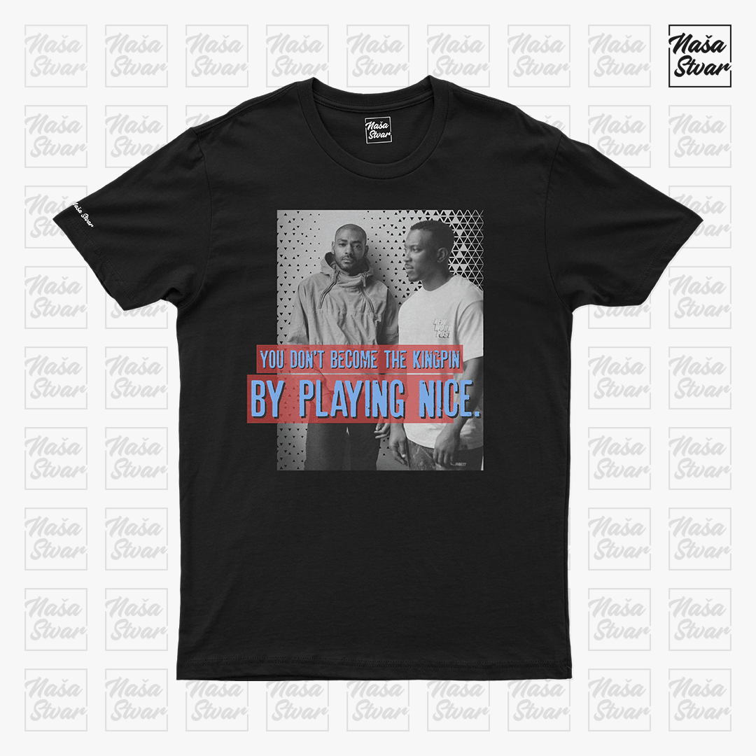 Naša Stvar Top Boy Muška majica kratkih rukava, Crna