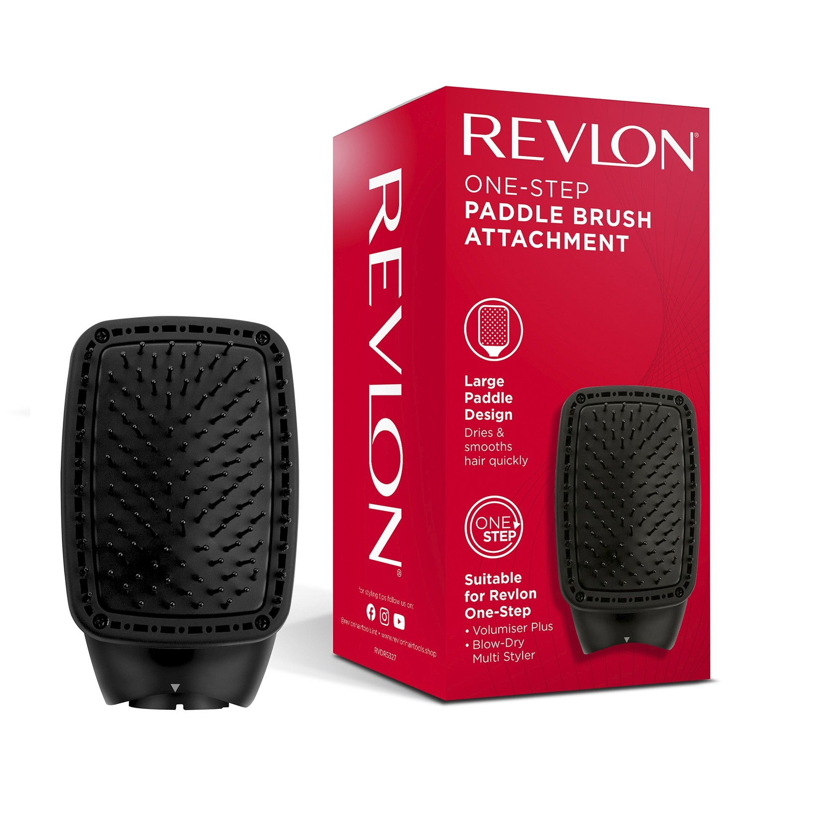 Revlon Nastavak ravna četka za stajler One Step RVDR5327, Crni