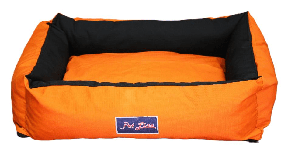 Pet Line Krevet za pse, 100x80cm, Narandžasto-crni