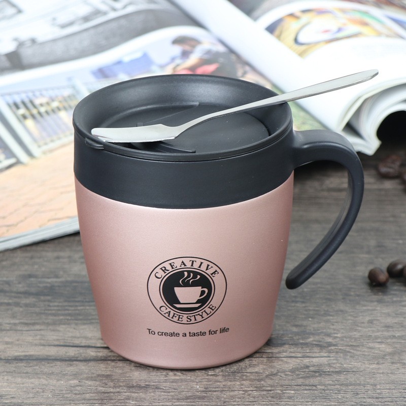 Šolja za kafu sa kašikom, 330 ml, Bronzane boje