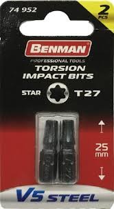 BENMAN Bit umetni nasadni ključ T27X50 2/1