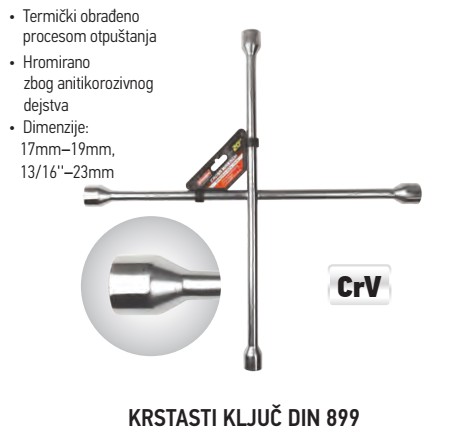 BENMAN Krstasti ključ za točak 50cm