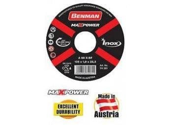 BENMAN Rezna ploča 180x1.6 INO
