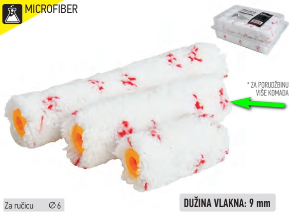 MORRIS Uložak za mini valjak 10cm