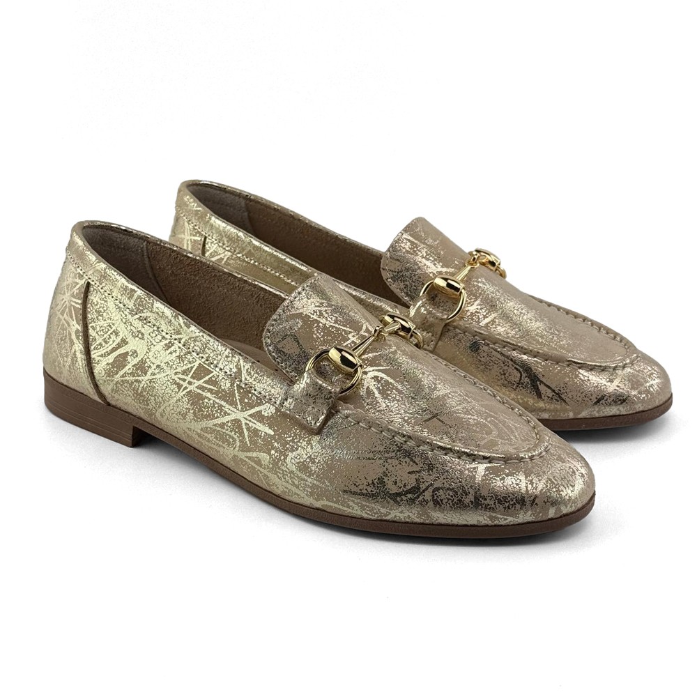Mona obuća Ženske kožne cipele, Zlatne