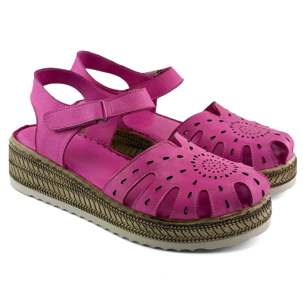 LP Fashion Ženske kožne sandale, Roze