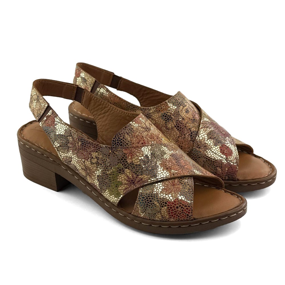 Mona Shoes Ženske sandale, Kožne, Šarene