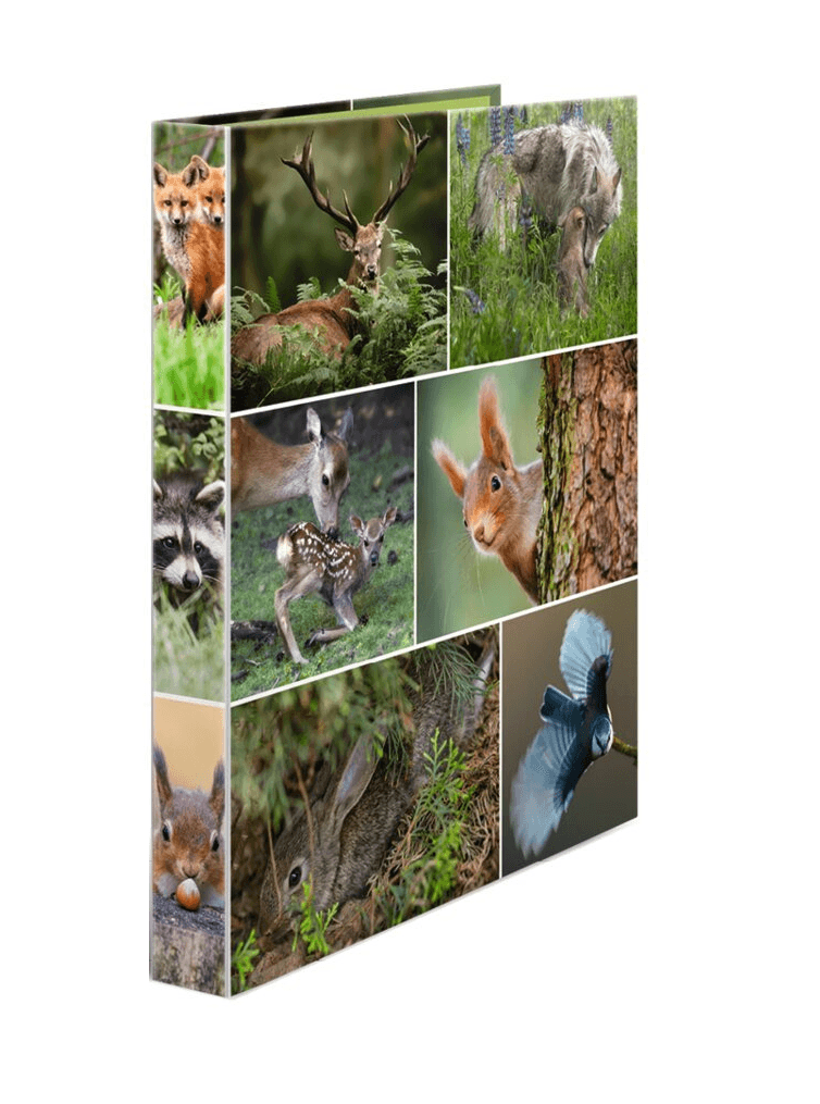 HERMA Klaser sa 2 prstena A4 Animals Wild 285x315x35mm šareni