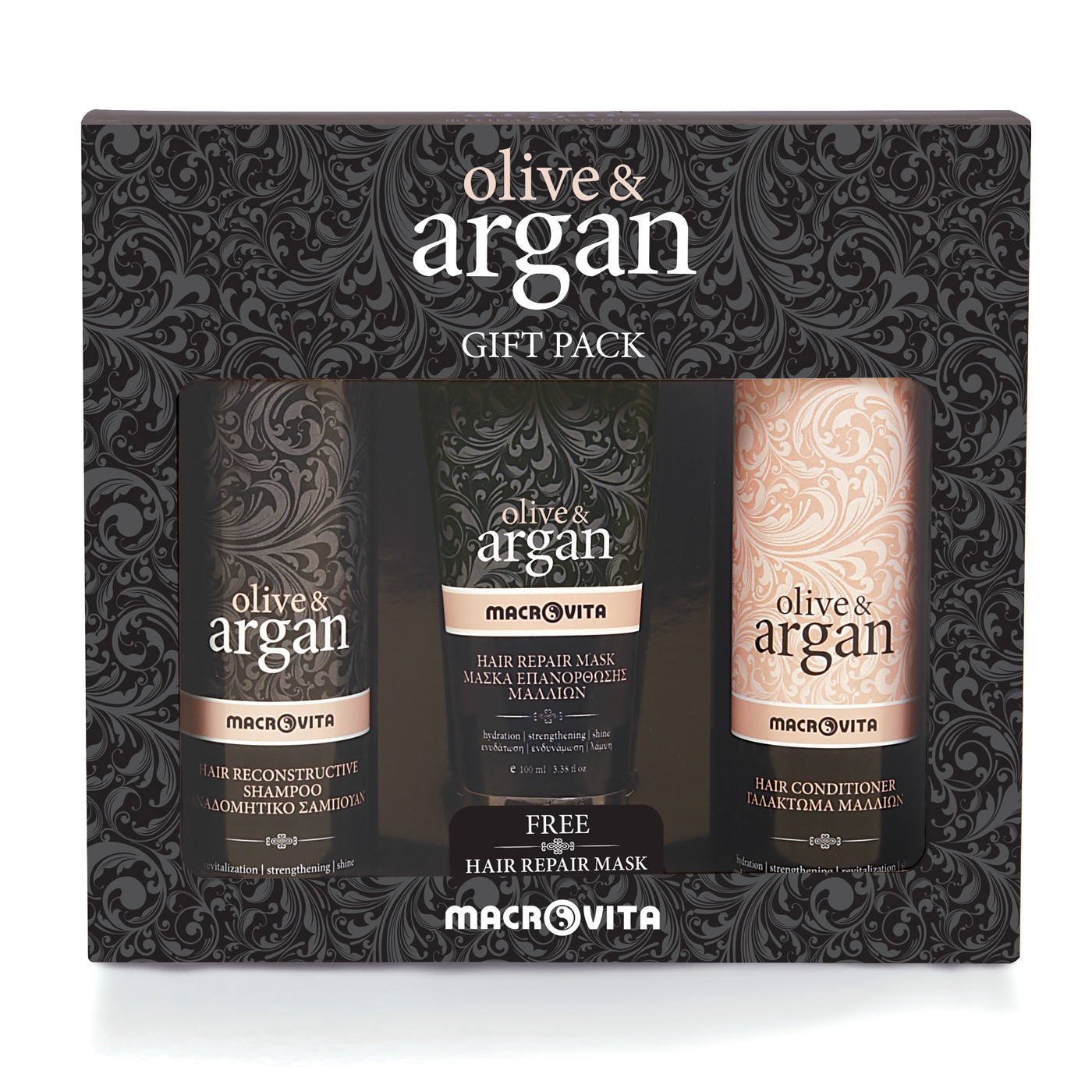 MACROVITA Šampon + balzam + maska za kosu (Argan komplet)