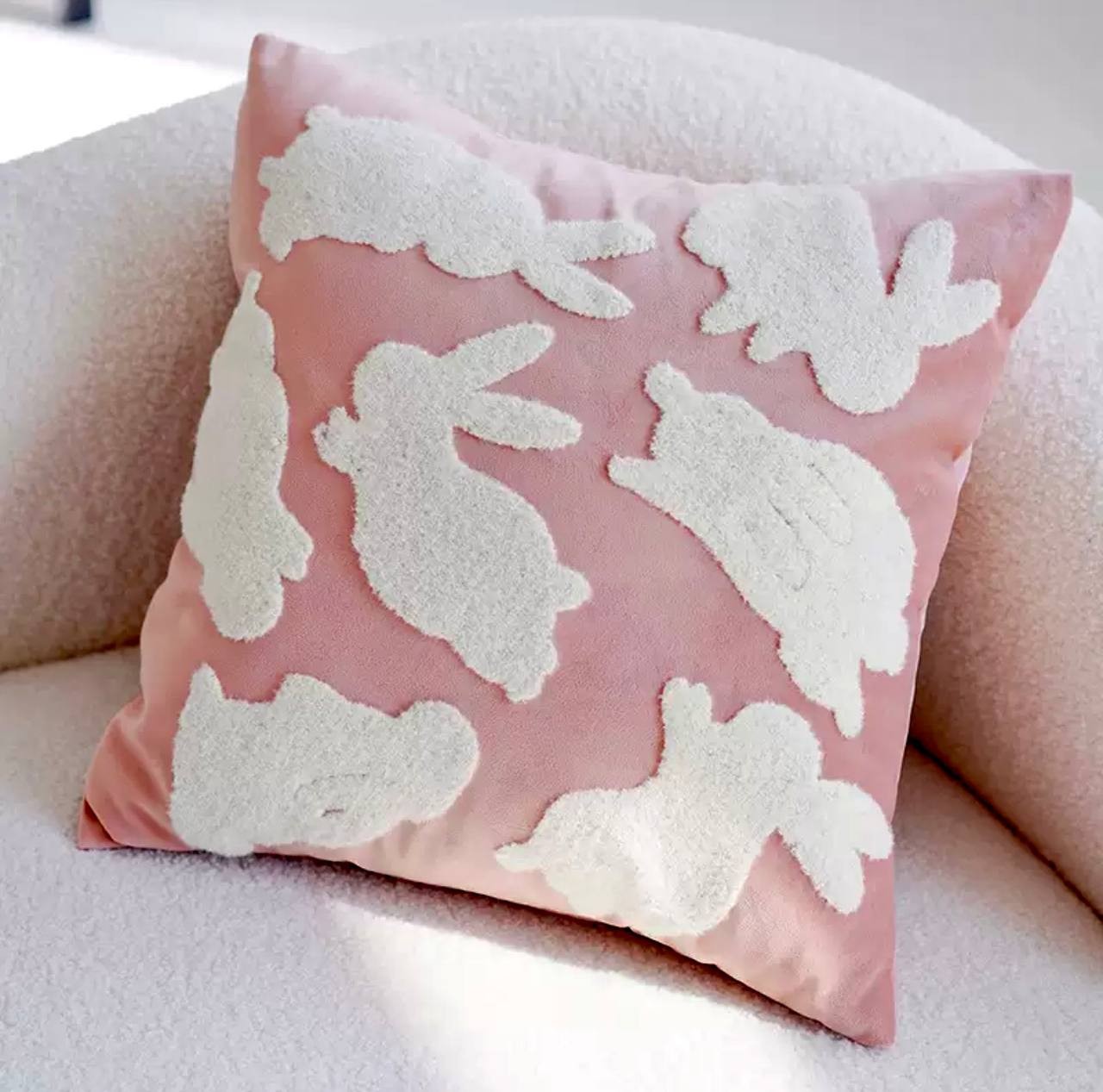 Amor - Decor Dekorativna jastučnica, 45 x 45 cm, Roze - bela