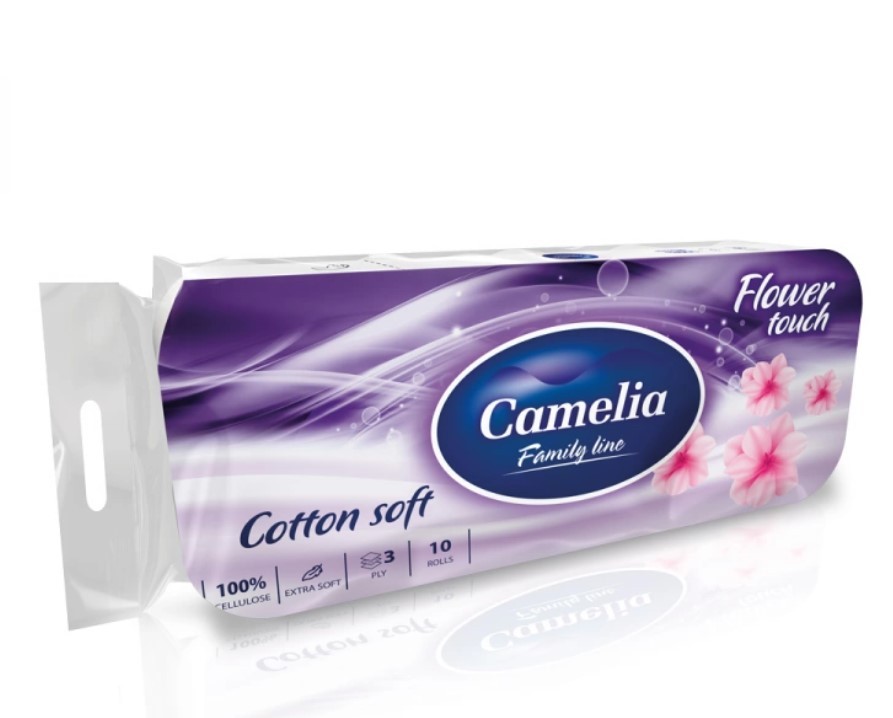 Camelia Toalet papir, Troslojni, Flower Touch, 10 komada