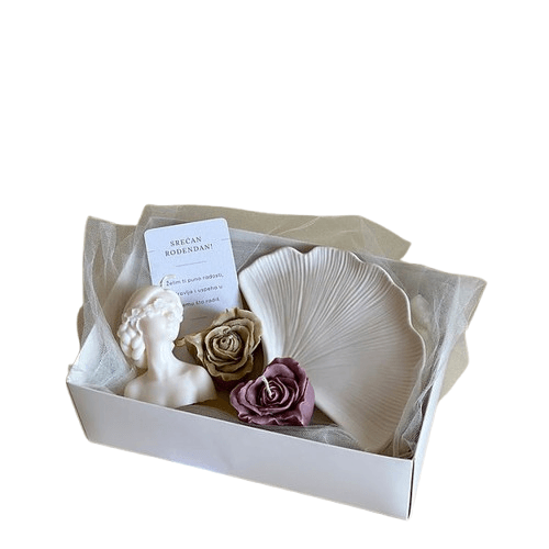 Marfeja Gift Shop Poklon Set Šarm, Belo-Rozi