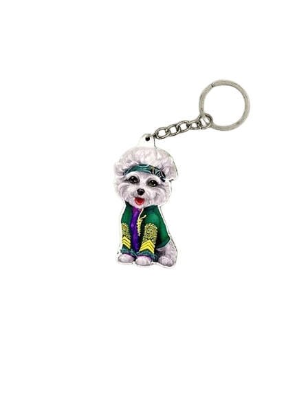 Jarilo Drveni privezak za ključeve Bišon