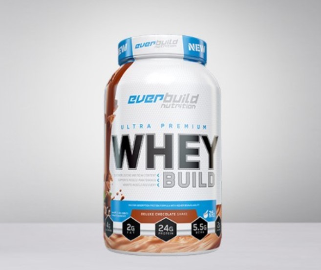 Everbuild Nutrition Whey Build Protein, Čokolada, 908g