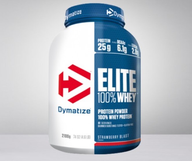 DYMATIZE Protein Elite 100% Whey, Jagoda, 2.1kg