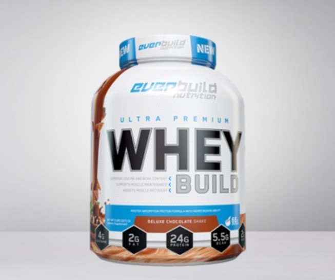 Everbuild Nutrition Whey Build Protein, Čokolada, 2.27kg
