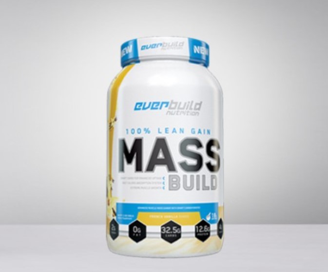 Everbuild Nutrition Gainer Mass Build, Vanila, 908g