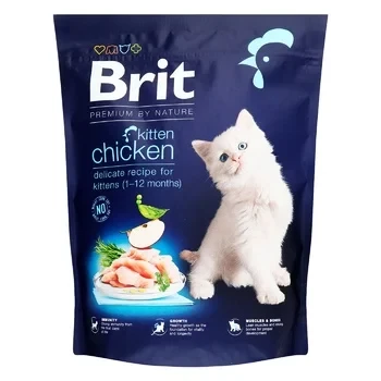 BRIT Hrana za mačke Premium with Chicken for Kittens, 800g