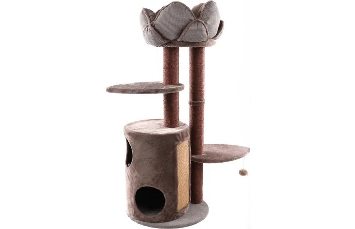 FLAMINGO Penjalica za mačke Lotus, 48x48x100cm, Braon