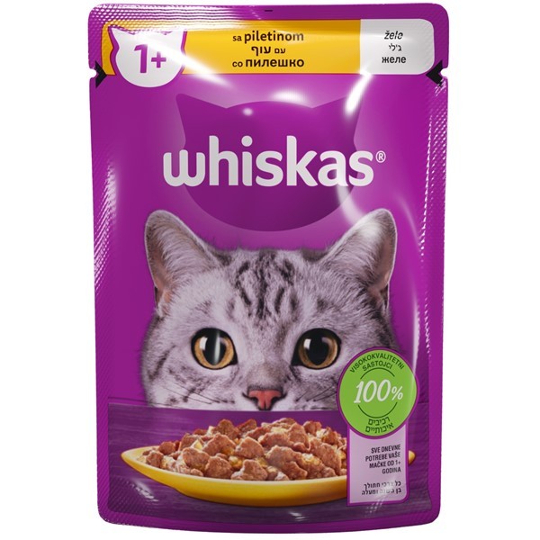 WHISKAS Kesica za mačke sa ukusom piletine 85g