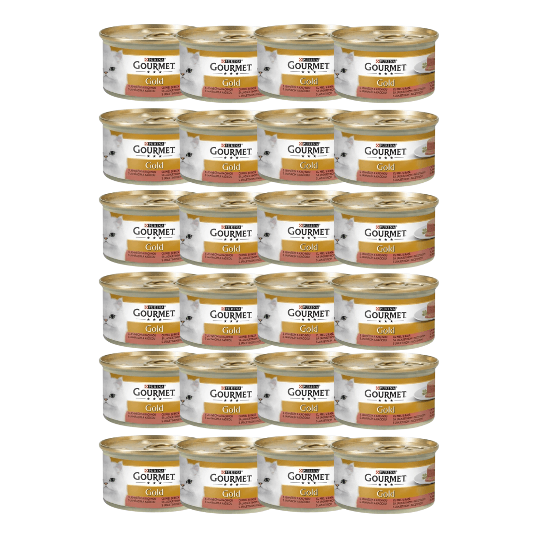 PURINA Gourmet Gold Pašteta za mačke Jagnjetine i Pačetine, 85g, 24 komada