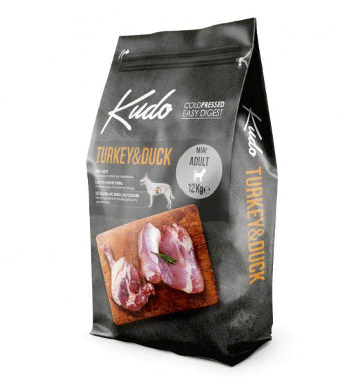 Kudo Suva hrana za odrasle pse mini rase, Ćuretina i pačetina, 12kg