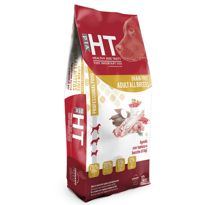 HT Healthy and Tasty Suva hrana za odrasle pse svih rasa, Jagnjetina sa tapiokom i godži bobicama, 1.5kg