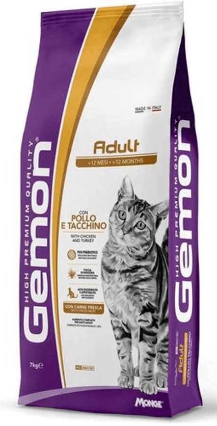 Gemon Suva hrana za mačke, Piletina i ćuretina, 7kg