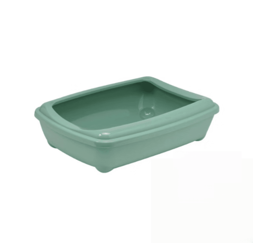 Moderna Toalet za mačke sa ramom  Arist-O-Tray + Rim, L, Zeleni