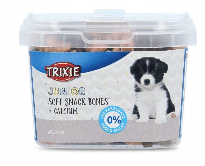 TRIXIE Poslastice za pse Junior Soft Snack Bones, Sa kalcijumom, 140 g