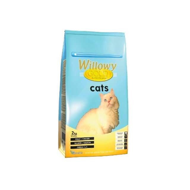 WILLOWY Kompletna hrana za odrasle izbirljive mačke Gold Cat, 2 kg