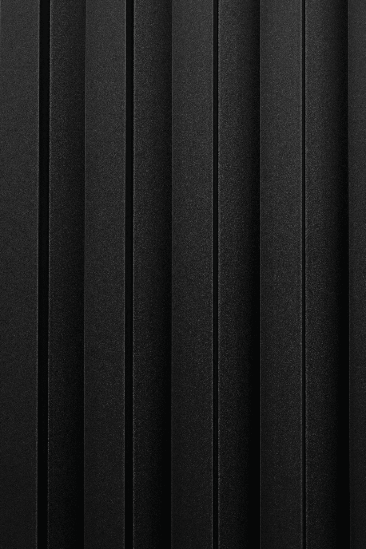 Polydecor 3D WPC dekorativni zidni panel Black matte, paket od 2 panela, Crni