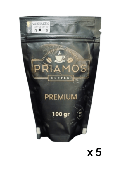 Priamos Kafa Premium, 5x100 gr