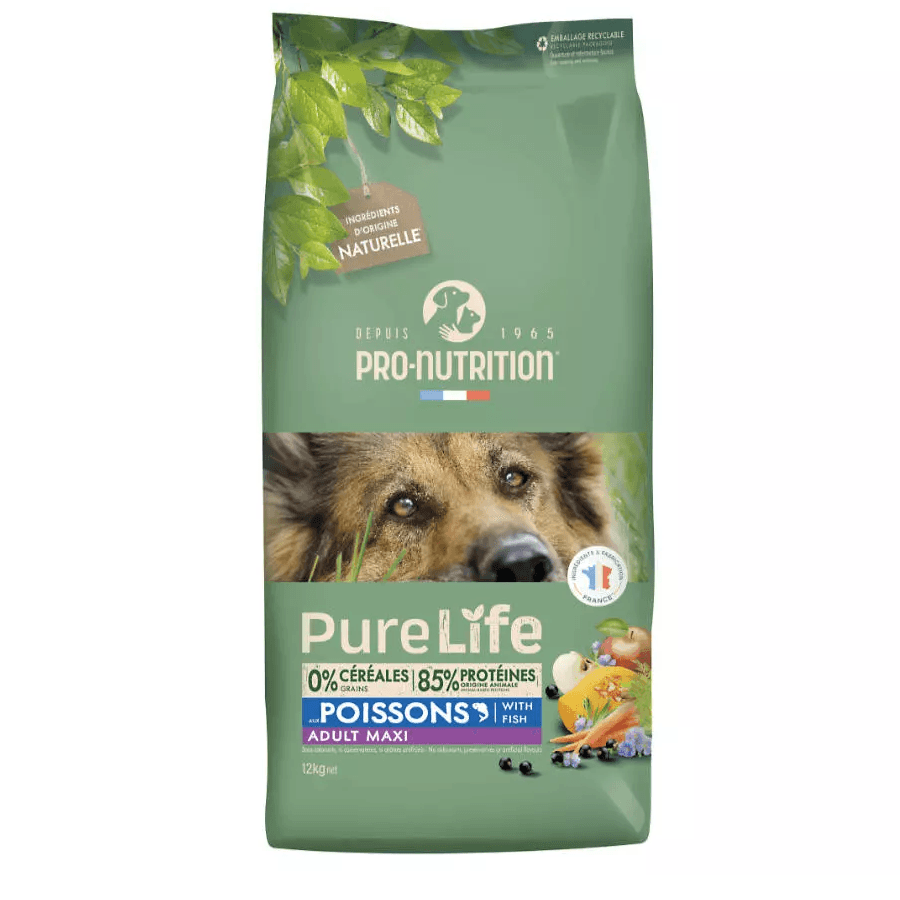 PRO-NUTRITION Suva hrana za pse Pure Life Adult Maxi, Riba, 12kg