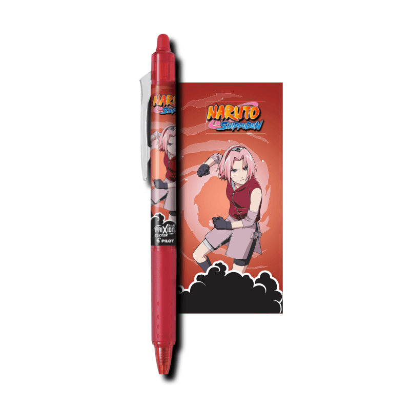 PILOT Roler olovka Naruto Frixion ball clicker, 0.7, Crvena