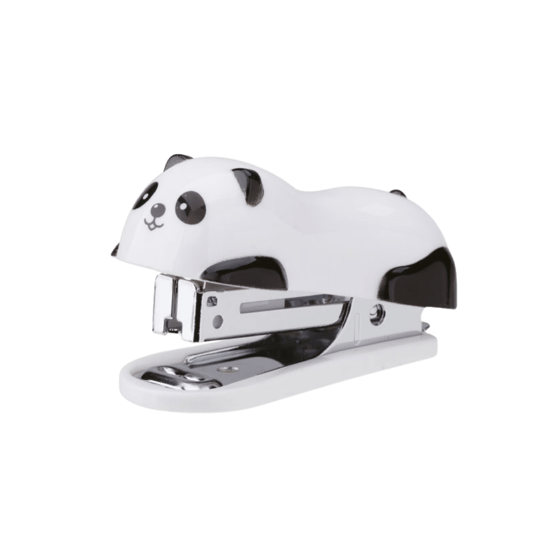 DELI Heftalica za papir Panda E453, municija br.10, 12 lista, Bela