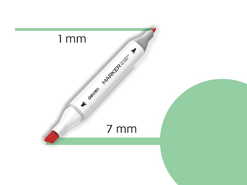 Deli Marker sa dva vrha Sketch 59 70801A-59, Svetlozeleni
