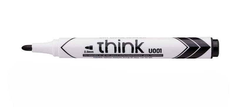 Deli Marker za belu tablu EU00120, Crni