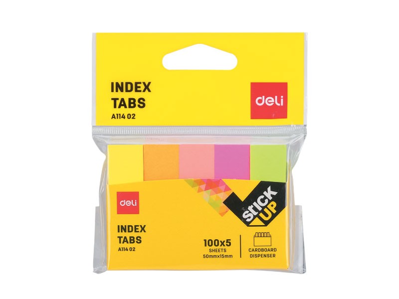 Deli Stikeri za indeksiranje EA11402, 50x15mm, 100 listova, 5 komada