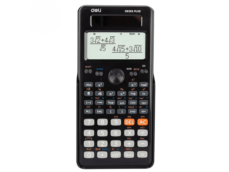 DELI Kalkulator ED82ES, Crni