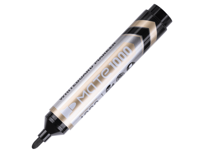 Deli Marker za belu tablu EU008, Okrugli vrh, Crni