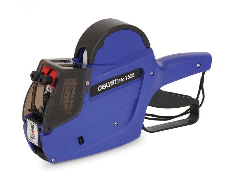 Deli Aparat za etikete za cene sa dva reda, 23x16mm, Plavi