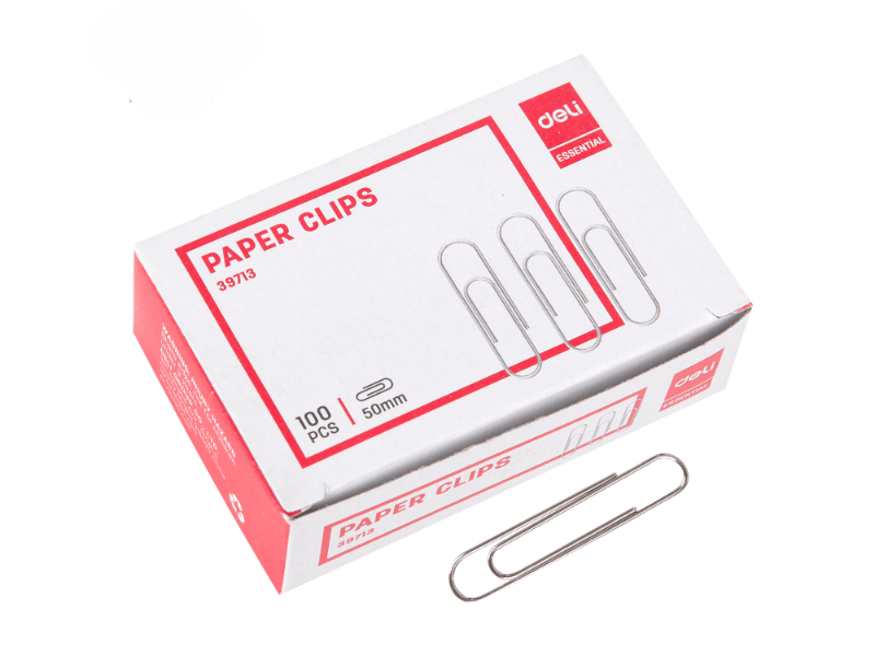 Deli Spajalice za papir E39713, Niklovane, 50mm, 100 komada